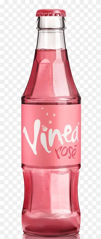 粉红饮料瓶