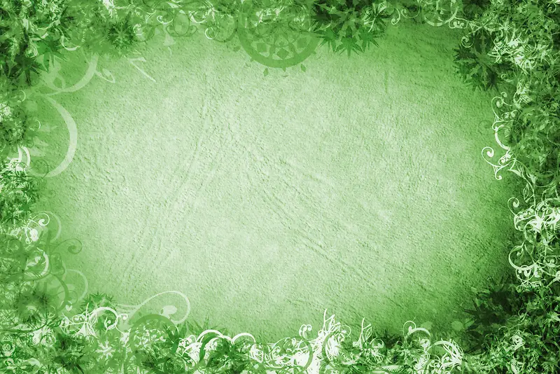 绿色花纹图案背景