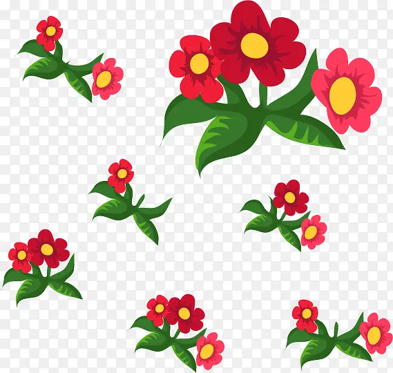 卡通花素材