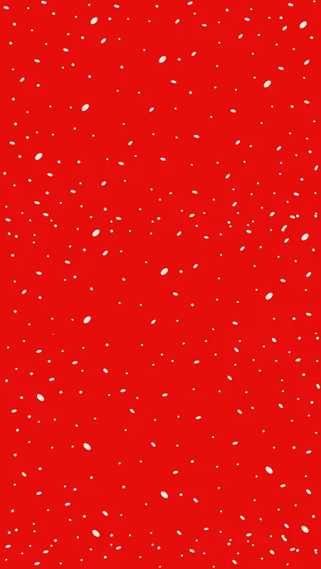 红色背景雪花飘落