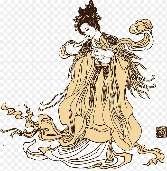 手绘仙女