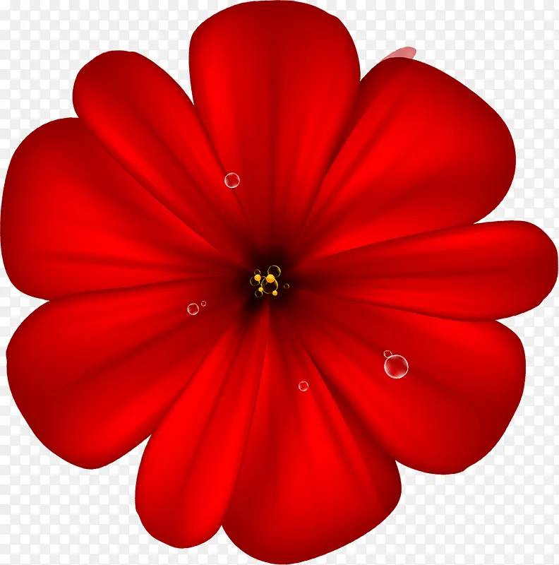 红色花蕊素材