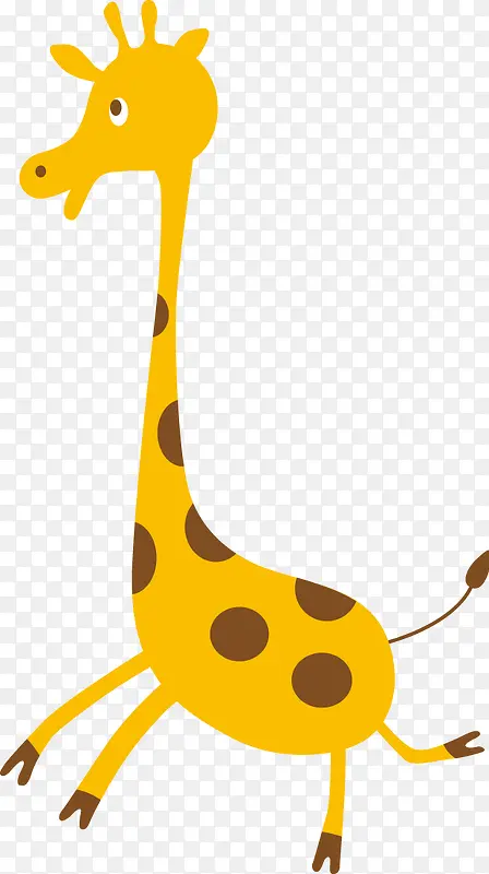 可爱卡通动物长颈鹿