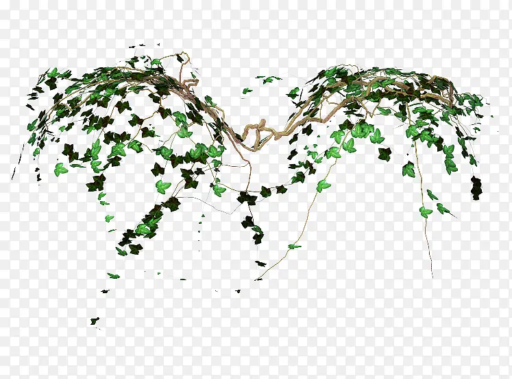 绿色创意环保树枝造型