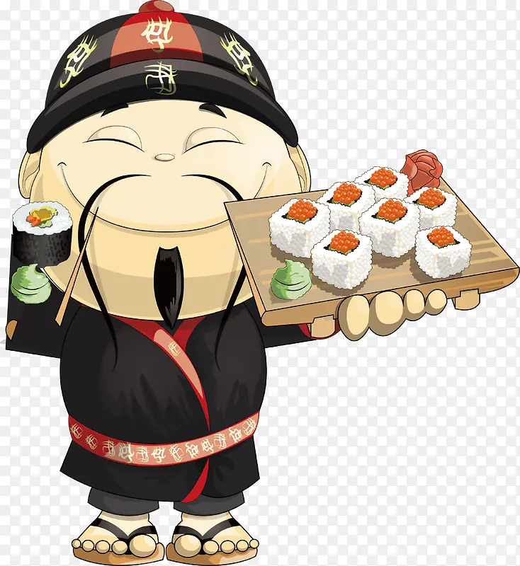 厨师手绘