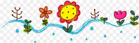 儿童手绘花