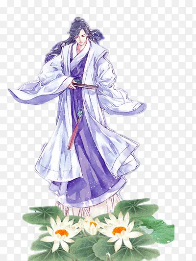 一袭白衣美男子