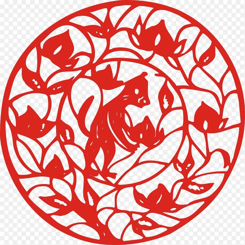 剪纸猴剪纸中国风剪纸