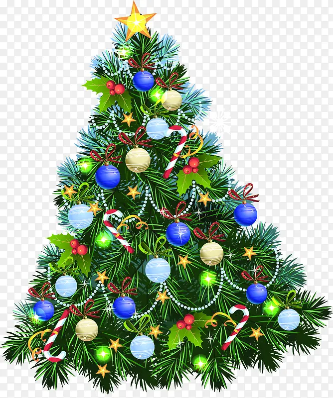 绿色节日圣诞树木装饰电商