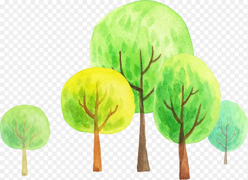 创意合成绿色的树木效果