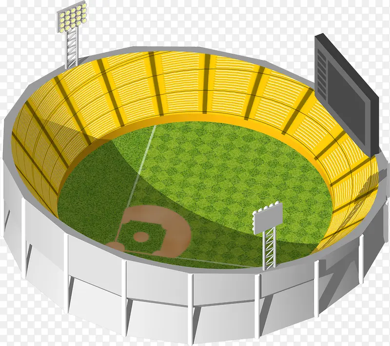 棒球场体育场平面设计
