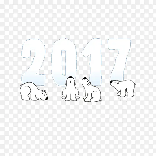 2017新年动物插画图片