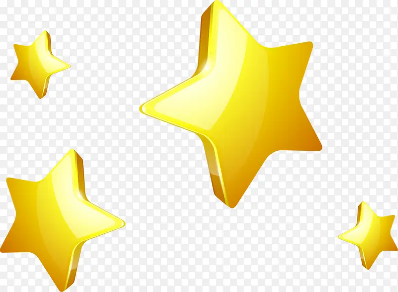 金色立体星星图片