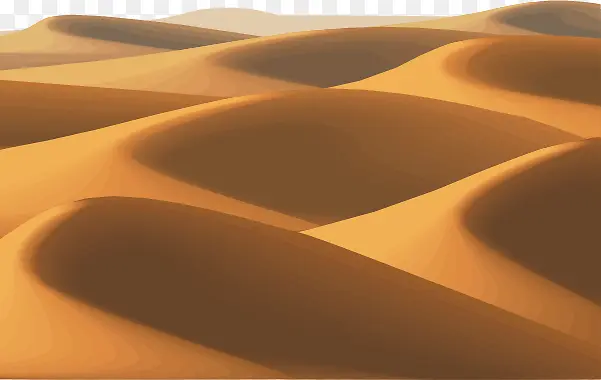 矢量手绘沙漠