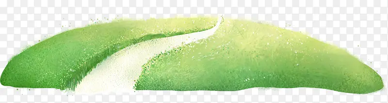 绘画绿色草坪惬意海报