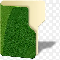 绿色草坪文件夹关闭