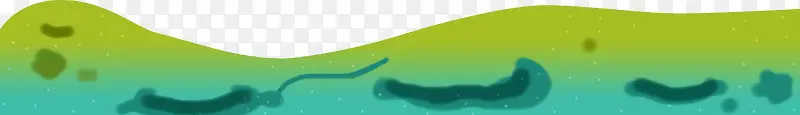 绿色手绘创意设计海底