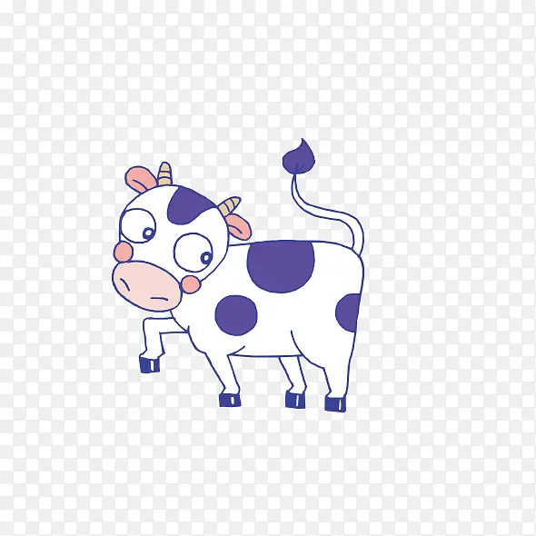 小花牛图案