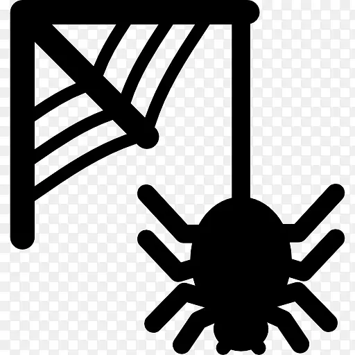 蛛网和蜘蛛图标