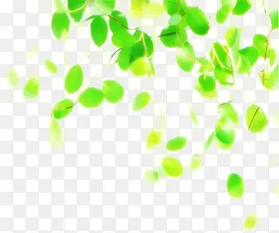 夏日卡通绿色植物效果设计