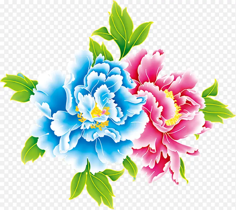 效果海报卡通花朵设计