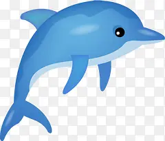 卡通蓝色海豚效果