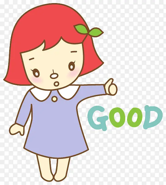 小女孩goodPNG图片素材下载_图片编号qonappzo-免抠素材网