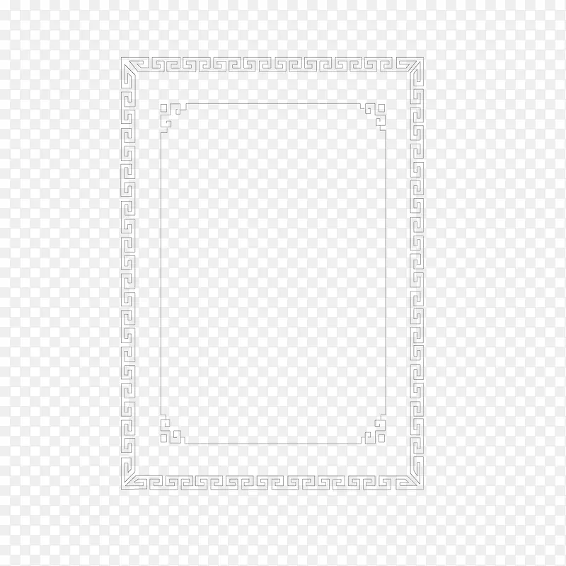 矢量白色边框线框竖边框