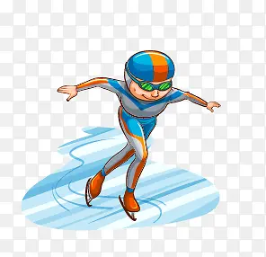 滑冰男孩