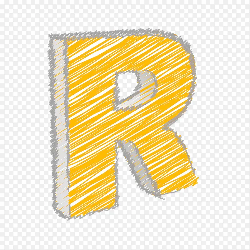 线条创意R标志