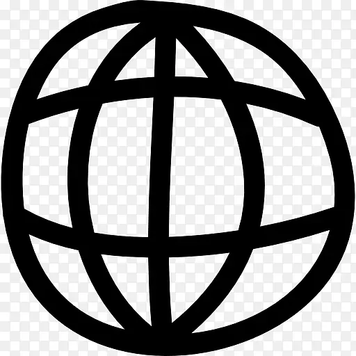 世界网格手绘符号图标