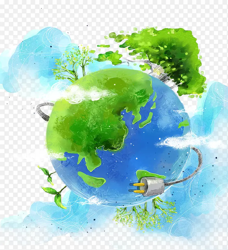 环保素材地球
