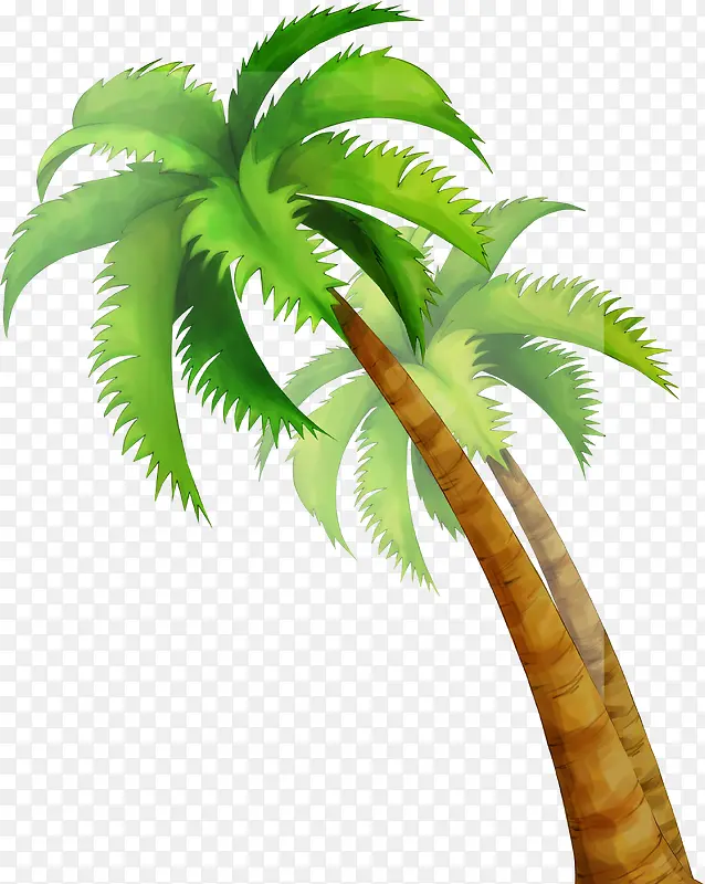 绿色椰树设计度假