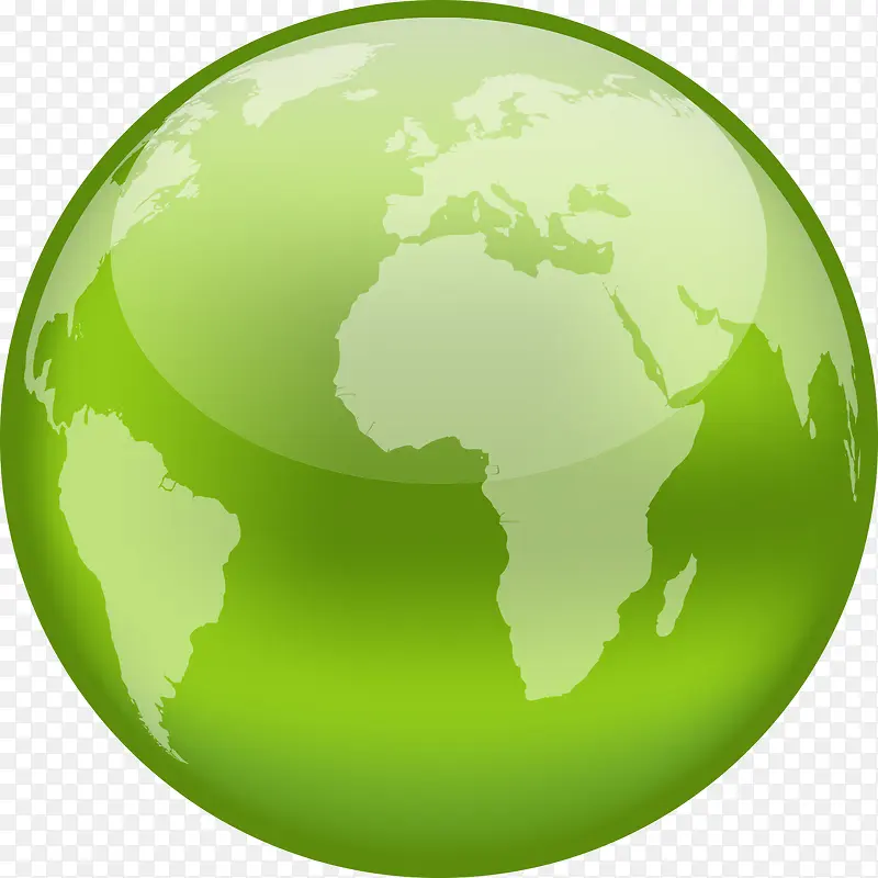 绿色环保地球矢量素材