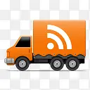 橙色汽车社交媒体PNG网页图标素材