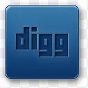 社会媒体PNG网页图标digg
