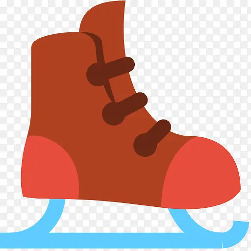 卡通滑冰鞋PNG图标