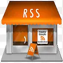 房屋标志设计PNG网页图标rss