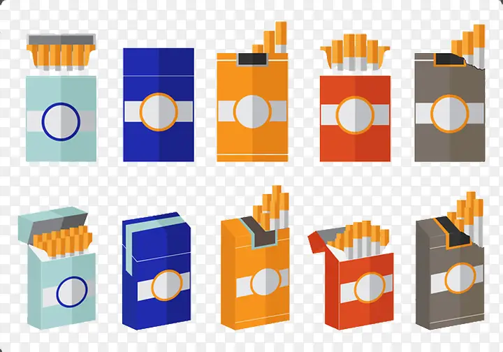 香烟抽烟烟盒牌子