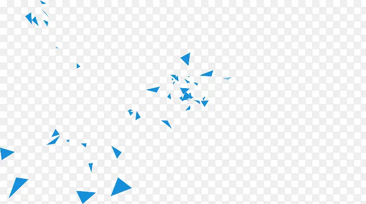 蓝色三角形飘散图案