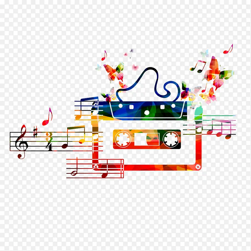 炫彩音乐素材