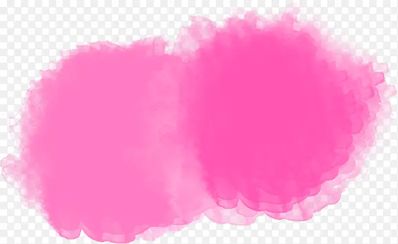粉色双层分层墨迹
