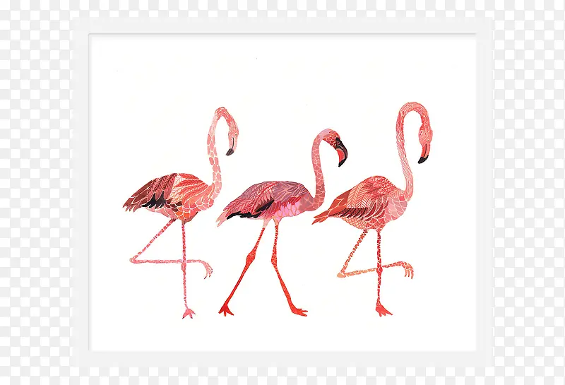 中堂画素描无框画剪影