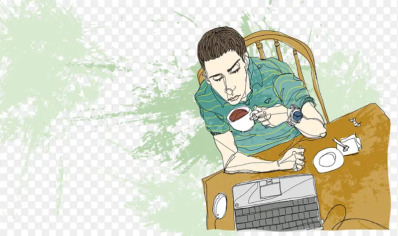工作的男人