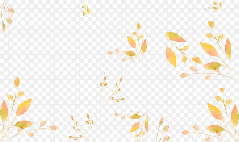 秋季叶子信封设计