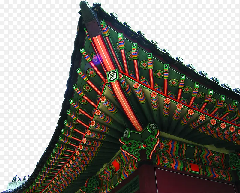 中国风花纹房屋装饰