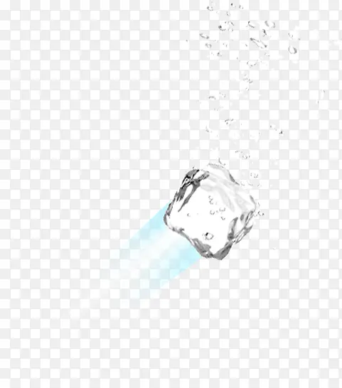 夏日冰爽白色冰块