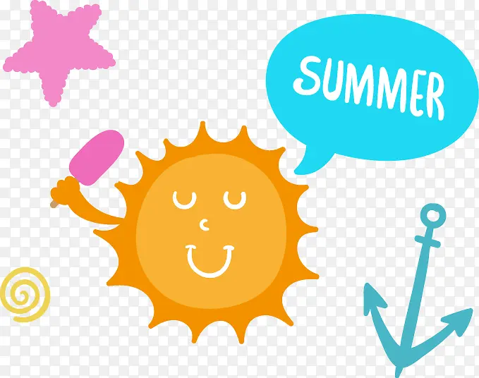 暑期 暑假 summer 夏日 字体