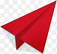 红色纸飞机