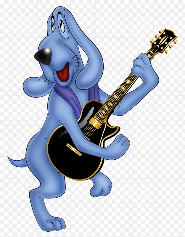 弹吉他的狗